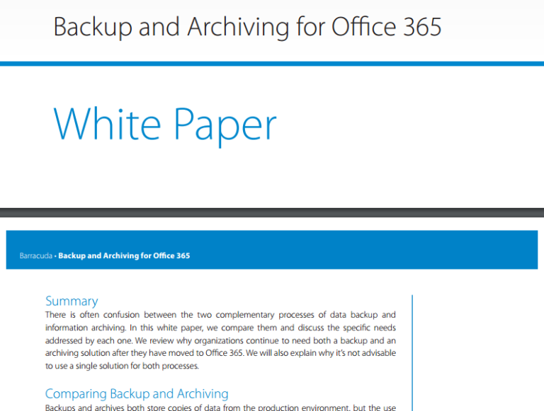 Barracuda Backup And Archiving For Office 365 - Laketec