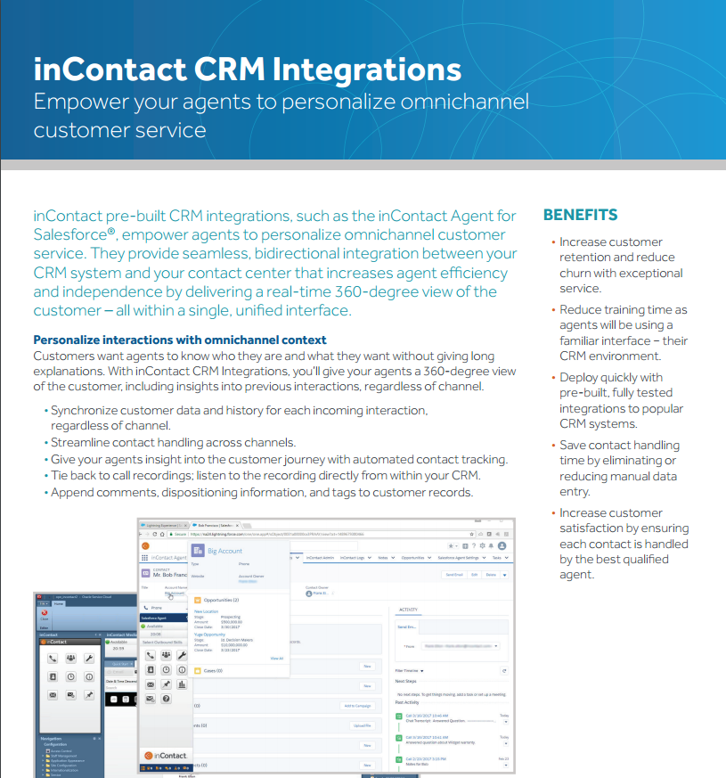 inContact CRM Integrations - Laketec