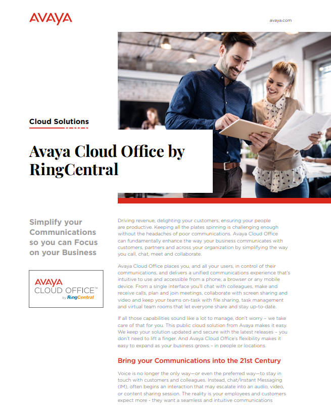 Avaya Cloud Office By RingCentral - Laketec